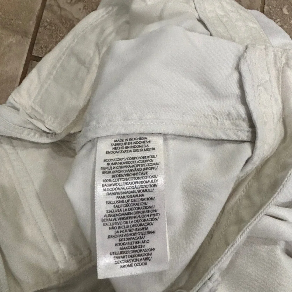 Polo Ralph Lauren Mens White Cotton Twill Cargo Shorts Size 42 Utility Summer